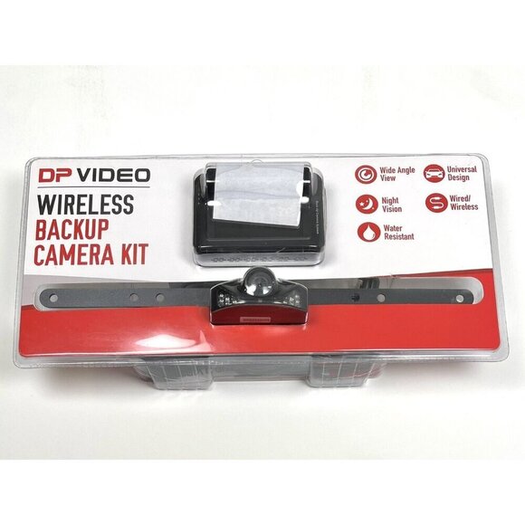 DP AUDIO Wide Angle WIRELESS BACKUP CAMERA KIT Night Vision DPM450W Open Box NEW - Picture 2 of 4